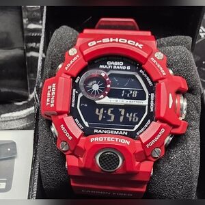 Casio G-Shock Rangeman Red Digital Watch GW9400RD-4